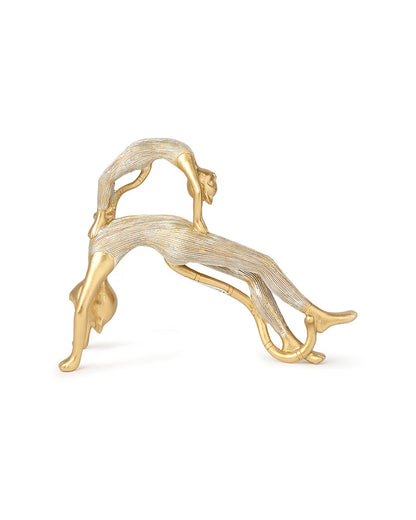 Yoga Cat Polypropylene Figurine for Living Room and Office Decor