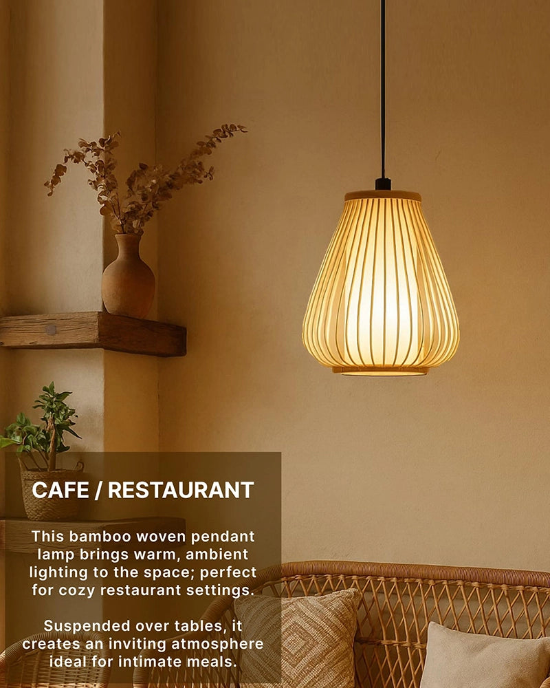 Stylish Bamboo Ceiling Light for Hall and Corridor