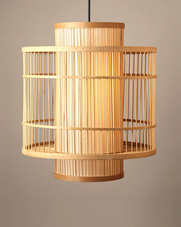 Minimalist Bamboo Hanging Light for Home Decor and Hall