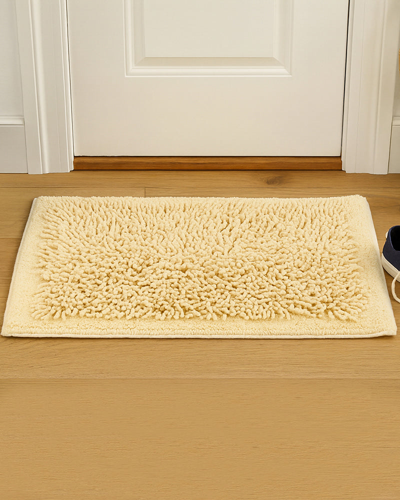 Elegant Cotton Bath Mat for Bathroom Door and Modern Home Decor