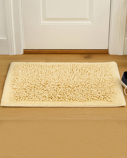 Elegant Cotton Bath Mat for Bathroom Door and Modern Home Decor