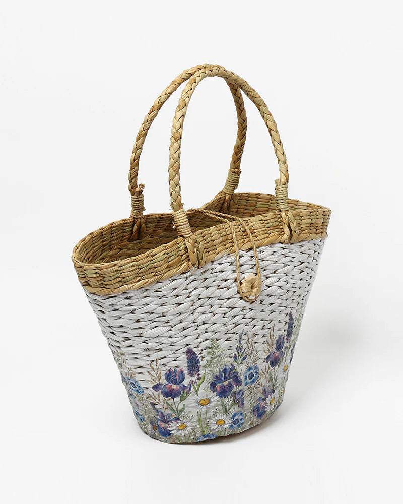 Handwoven Boat Shape Handbag & Shopping Basket