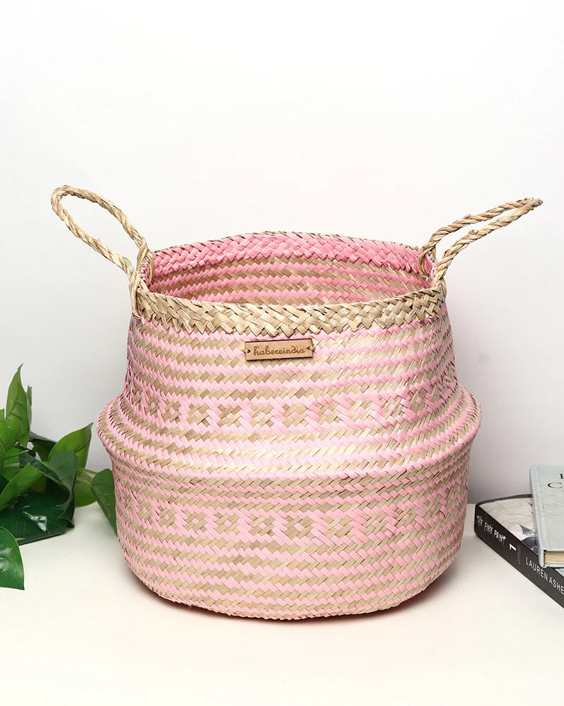 Set of 3 Minimalist Belly Basket for Indoor Plants & Home Styling