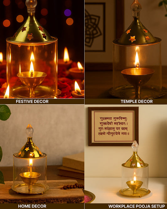 Premium Akhand Diya for Pooja | Long-Lasting Akhand Jyoti