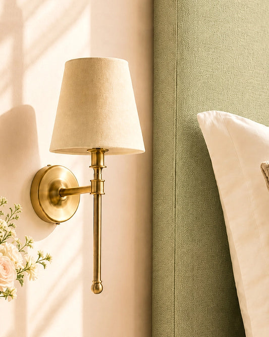 Decorative Wall Lamp with Fabric Shade