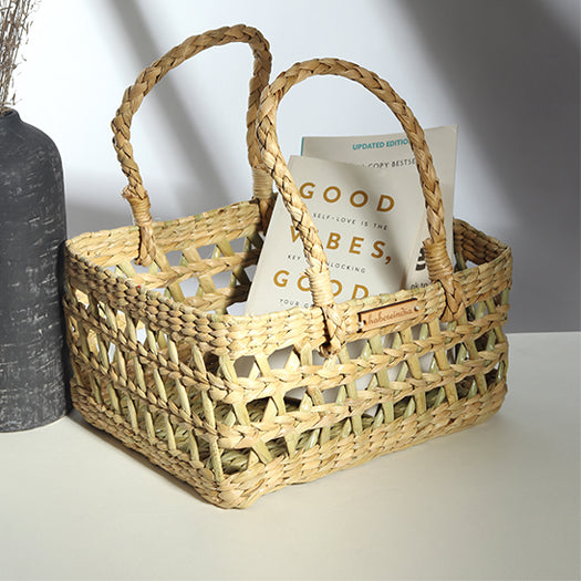 Seagrass Fruit Hamper Basket - Jali