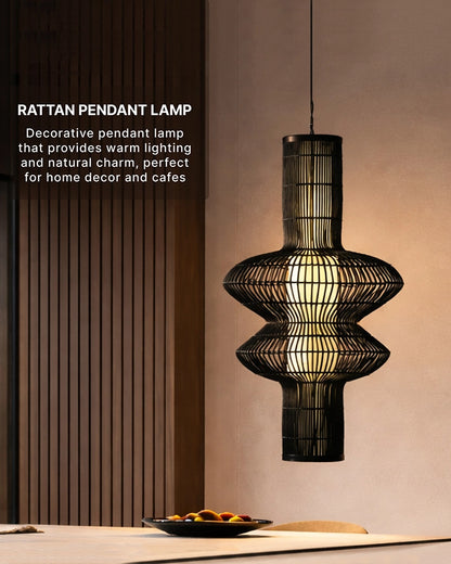 Stylish Bamboo Hanging Lamp for Bedroom, Living Room, and Kitchen Decor