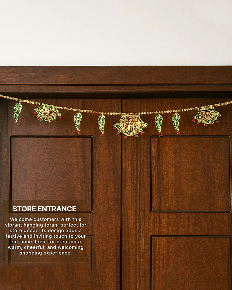 Door Toran Bandhanwar for Entrance, Decorative Door Hanging for Diwali and Navratri