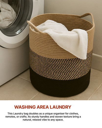 Laundry Basket For Clothes | Toy Storage Basket | Storage Baskets | Jute Laundry Bag