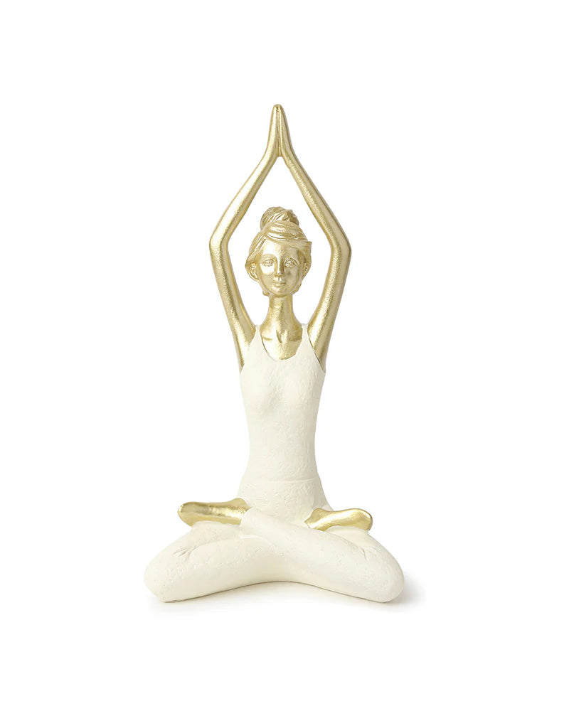 Polypropylene Yoga Women Figurine for Living Room Display and Gift