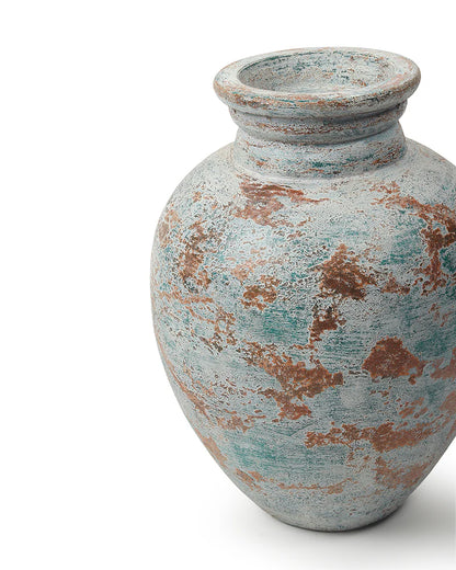 Textured Clay Terracotta Vase for Indoor Garden Vibes