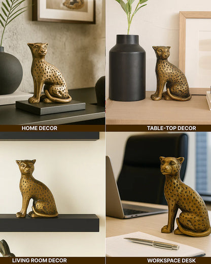 Cheetah Showpiece for Home Decor, Decorative Gift Item and Home Display