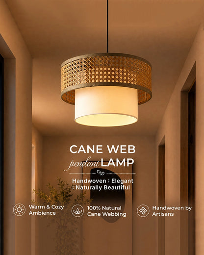 Decorative Rattan Pendant Ceiling Lamp for Living Room, Bedroom and Home