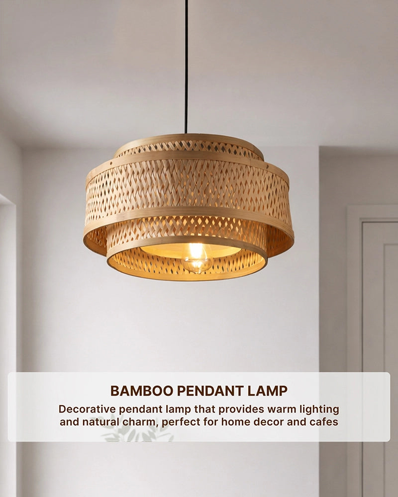 Natural Bamboo Hanging Light for Sustainable and Stylish Home Lighting