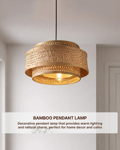 Natural Bamboo Hanging Light for Sustainable and Stylish Home Lighting