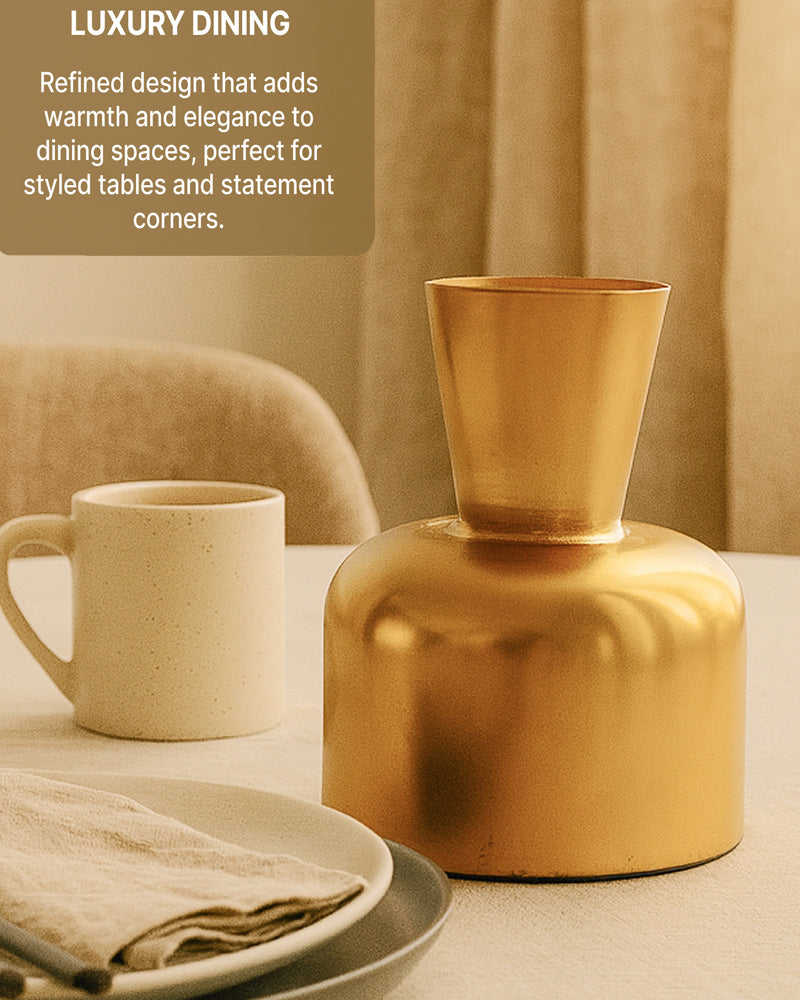 Premium Metal Vase for Flower Arrangements and Stylish Home Decoration