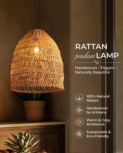 Rattan Ceiling Light for Dining Room and Lounge