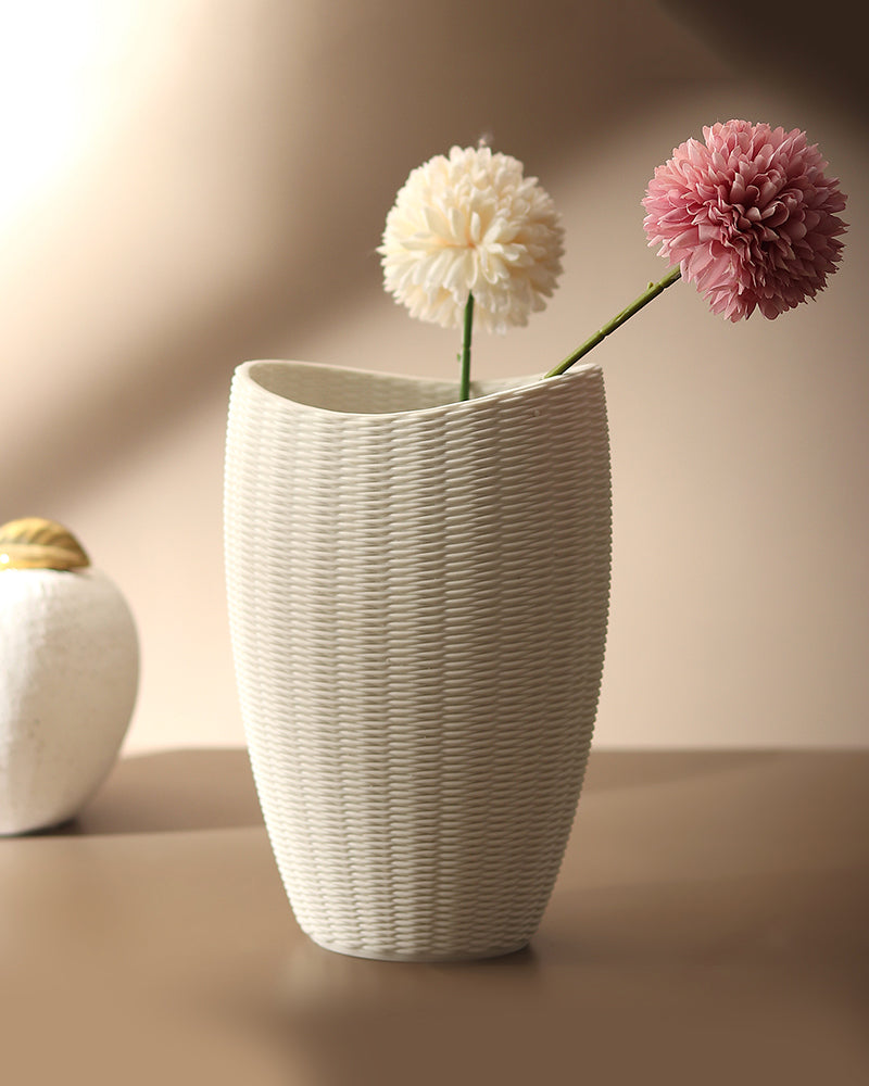 Flower Vase | Room Decor Aesthetic | Ceramic Vase | Flower Pot For Living Room