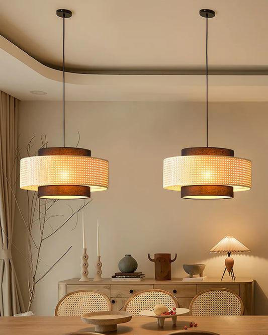 Stylish Rattan Pendant Light for Bedroom and Living Room