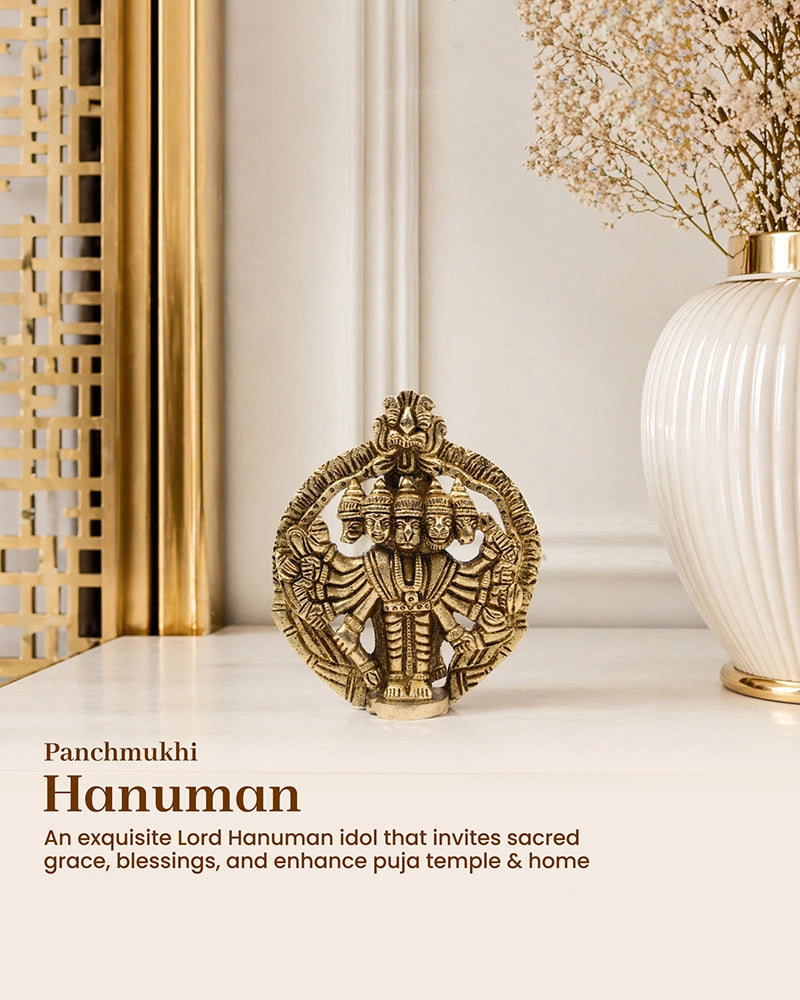 Panchmukhi Hanuman Ji Idol for Divine Protection, Pooja Items & Gifting