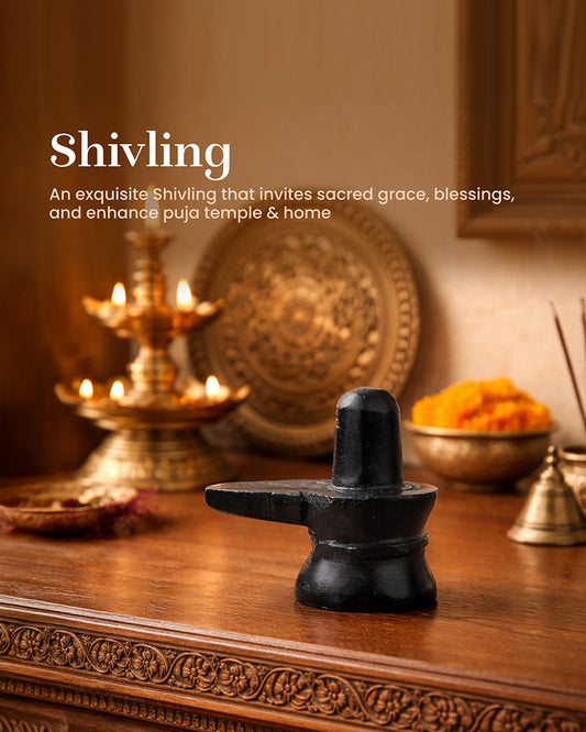 Shivling Showpiece for Pooja Needs and Home Decor