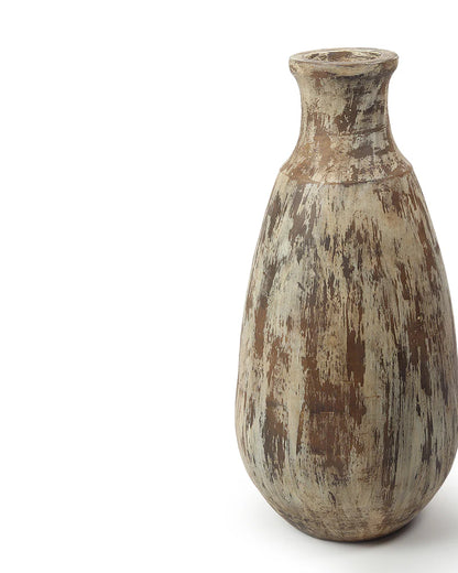 Two-Tone Terracotta Vase for Transitional Interiors