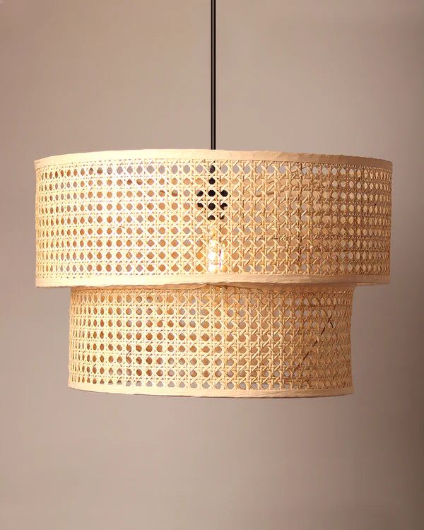 Natural Rattan Pendant Light for Living Room and Bedroom