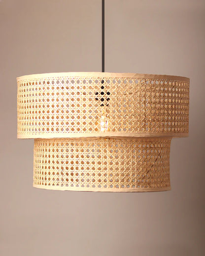 Natural Rattan Pendant Light for Living Room and Bedroom