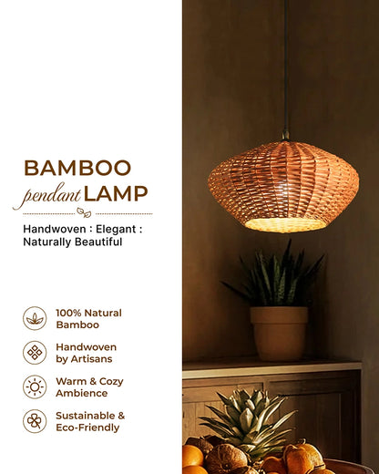 Handmade Wicker Ceiling Light for Home Decor and Lounge