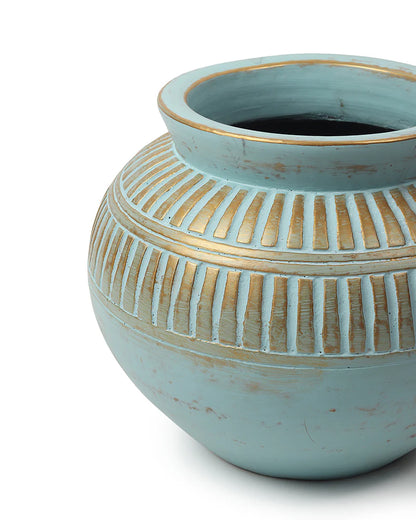 Textured Terracotta Flower Vase for Garden Vibes Indoors