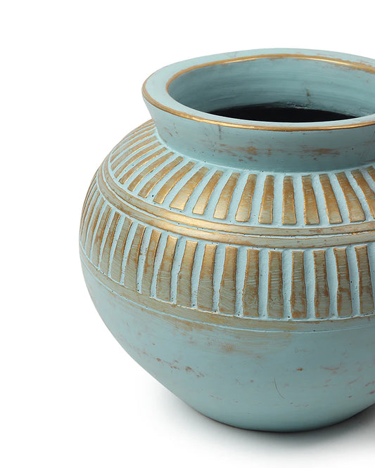Textured Terracotta Flower Vase for Garden Vibes Indoors