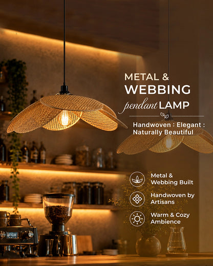 PVC Rattan Pendant Lampshade for Ceiling Lighting and Home Décor