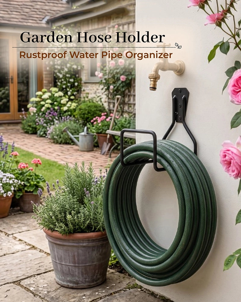 Heavy Duty Metal Wall Mounted Watering Hose Hanger