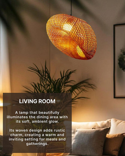 Artistic Bamboo Ceiling Light for Home and Balcony