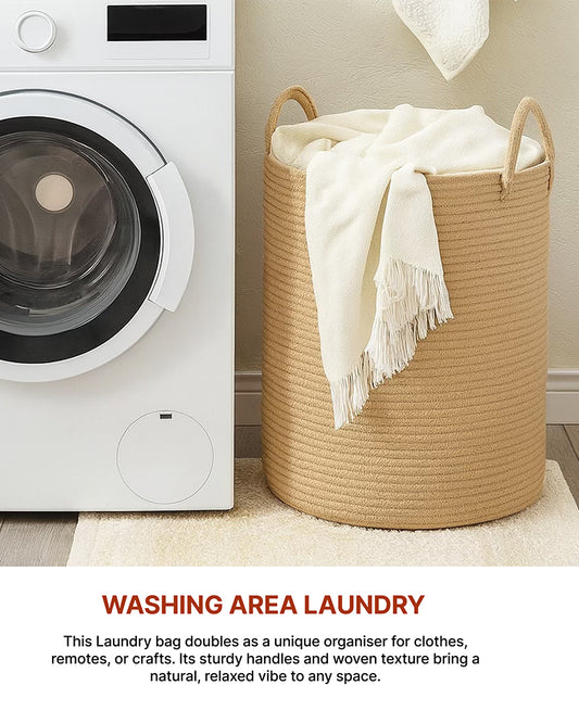 Laundry Basket For Clothes | Storage Baskets | Toy Storage Basket | Jute Laundry Bag