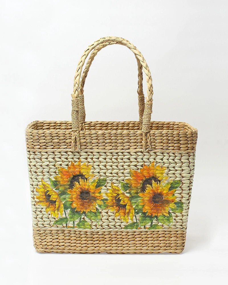 Panier en jonc de mer