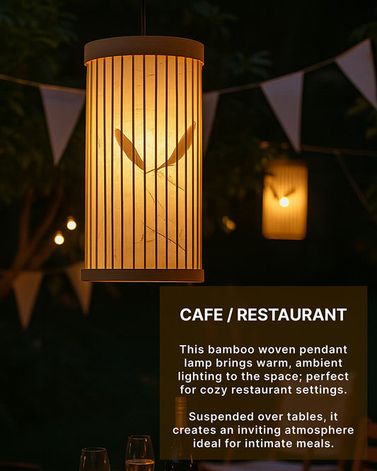 Bamboo Pendant Lamp | Ceiling Lamps For Living Room | Hanging Light