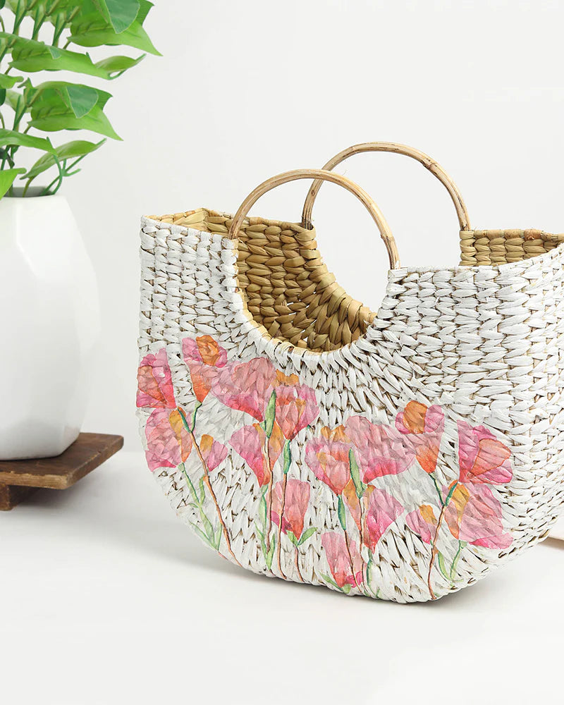 Handmade Beach Tote for Storage, Shopping & Beach Outings