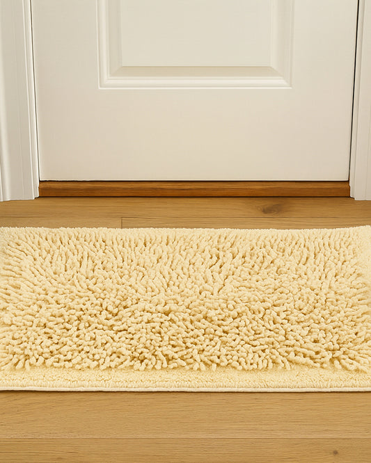 Elegant Cotton Bath Mat for Bathroom Door and Modern Home Decor