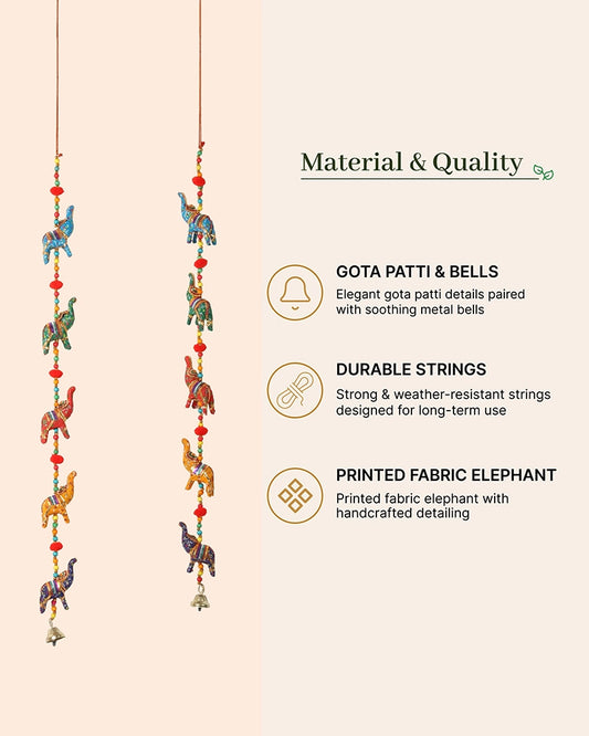 Handcrafted Rajasthani Wall Hanging with Colorful Beads for Home Decoration