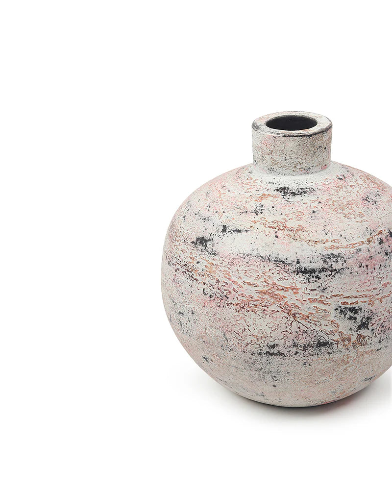 Terracotta Centerpiece Vase for Dining Room Decor