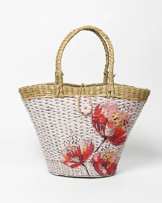 Handmade Boat Style Seagrass Basket Tote
