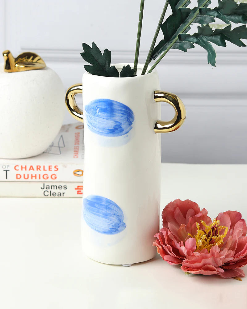 Neutral Ceramic Vase for Earthy Home Aesthetics