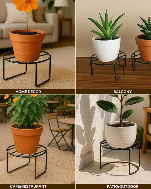 Plant Pot Stand | Metal Plant Holder Stand | Garden Pot Stands for Indoor and Outdoor Use