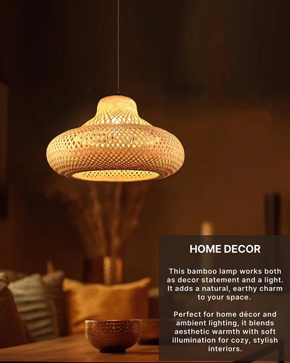 Artistic Bamboo Hanging Light for Home and Balcony