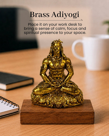 100 % Pure Brass Aadiyogi Lord Shiva Idol For Car Dashboard