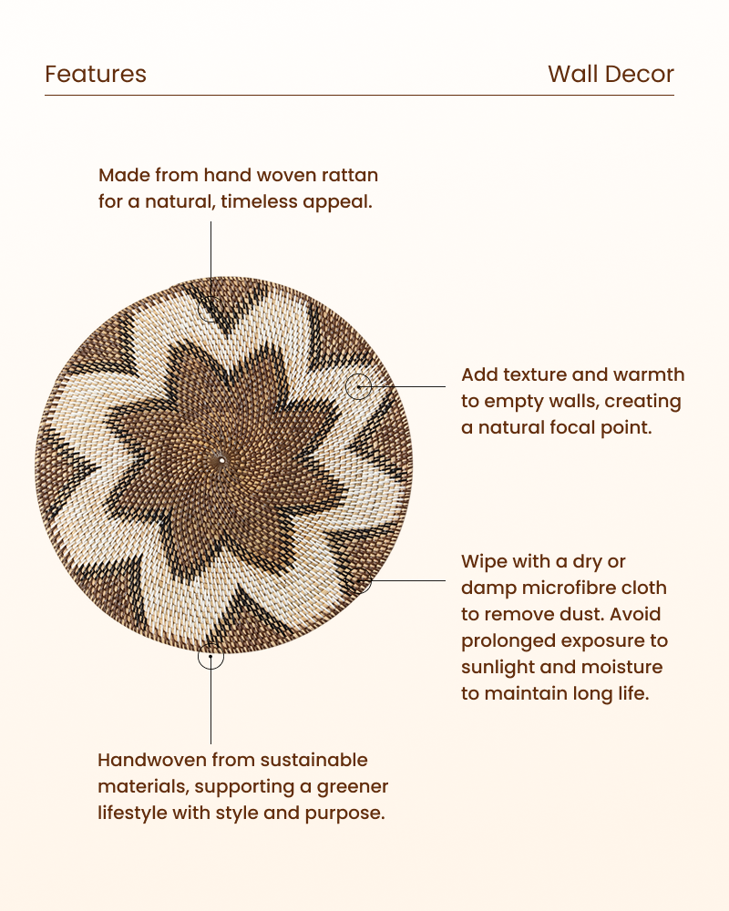 Modern Rattan Wall Panel for Minimalist Interiors
