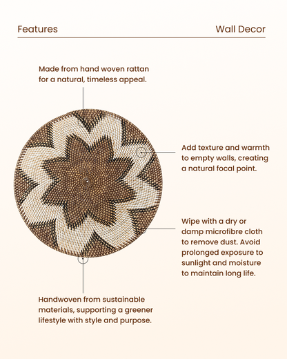 Modern Rattan Wall Panel for Minimalist Interiors