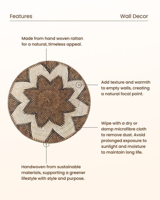 Modern Rattan Wall Panel for Minimalist Interiors