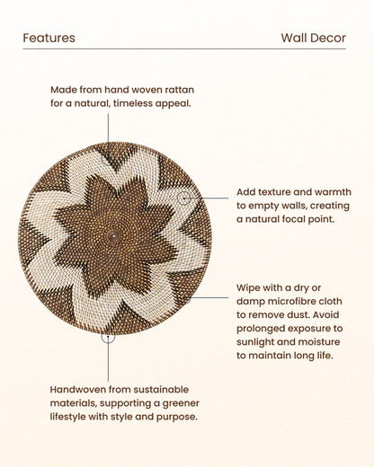 Modern Rattan Wall Panel for Minimalist Interiors